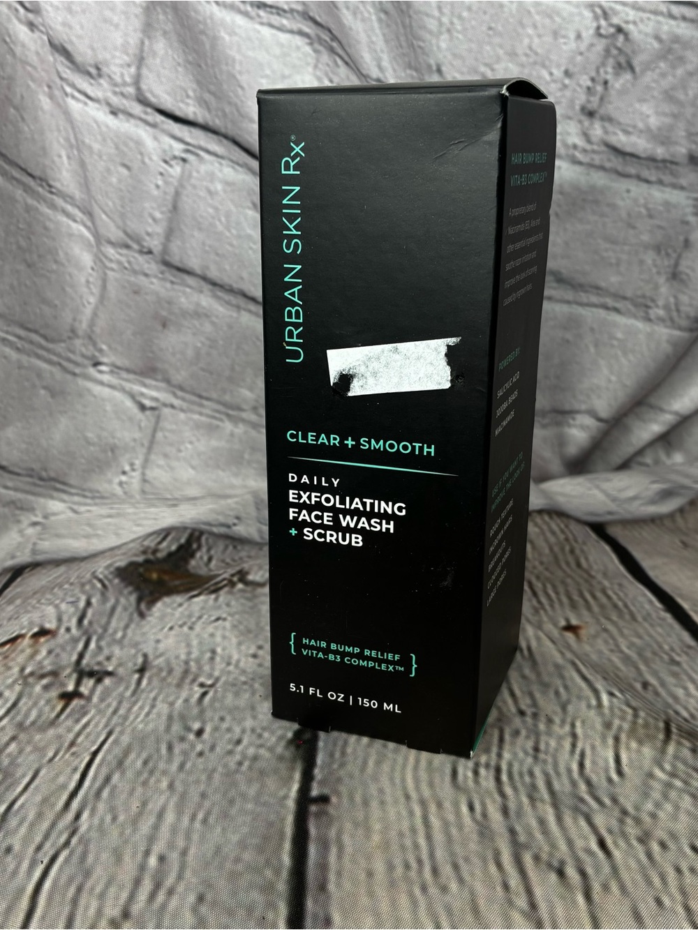 Men’s Urban Skin Rx Clear + Smooth Daily Exfoliating Face Wash + Scrub NEW NIB